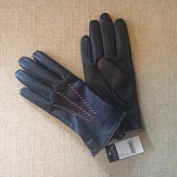 ralph lauren leather gloves